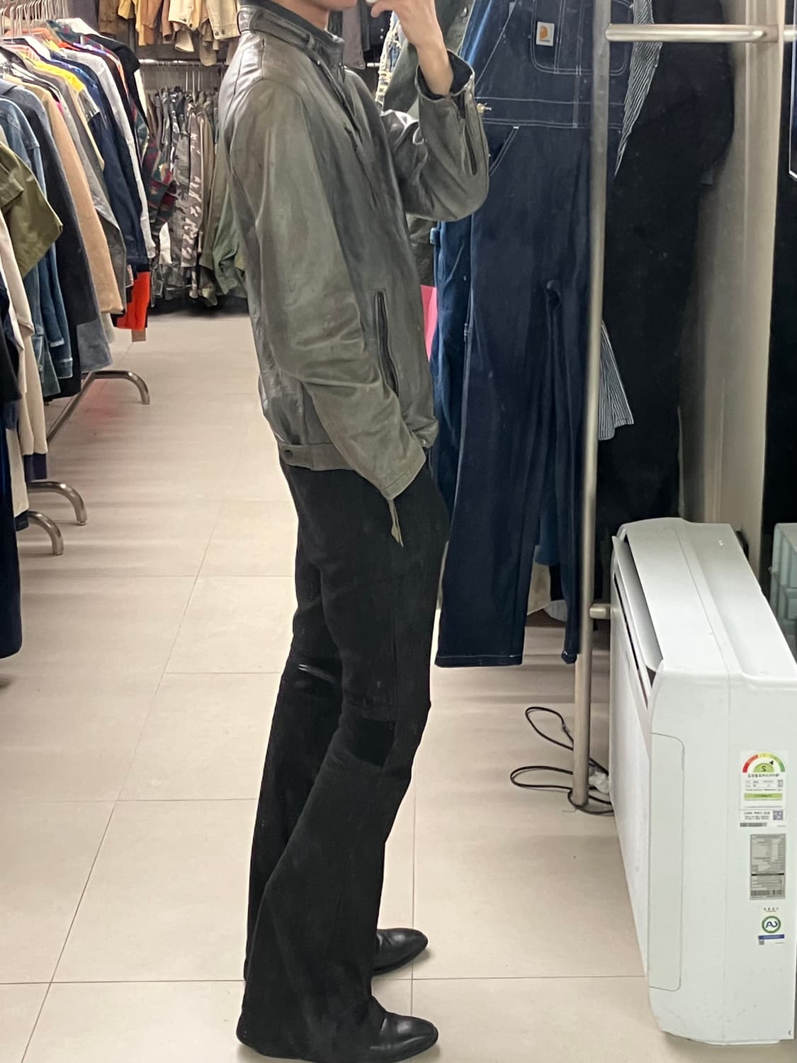 VTG 빈티지 lambskin 2way 레더 라이더자켓 상품이미지10