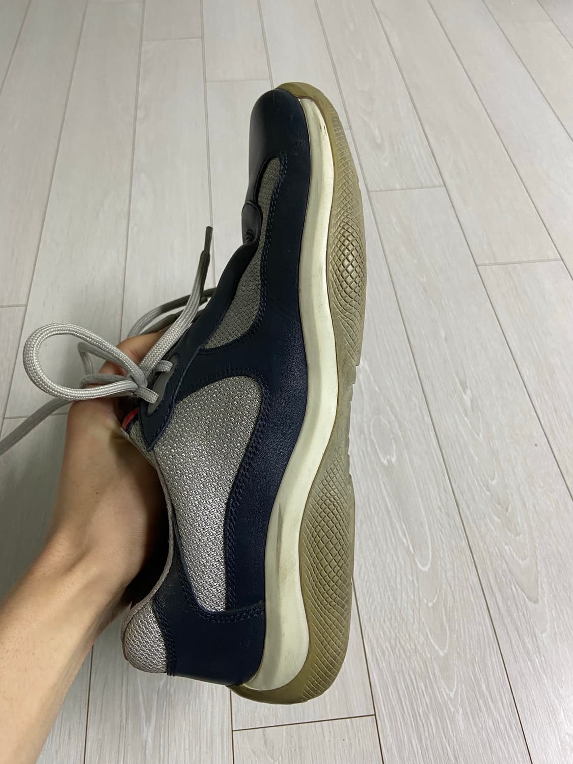 [8] 00s 프라다 아메리카컵 스니커즈 네이비 상품이미지4