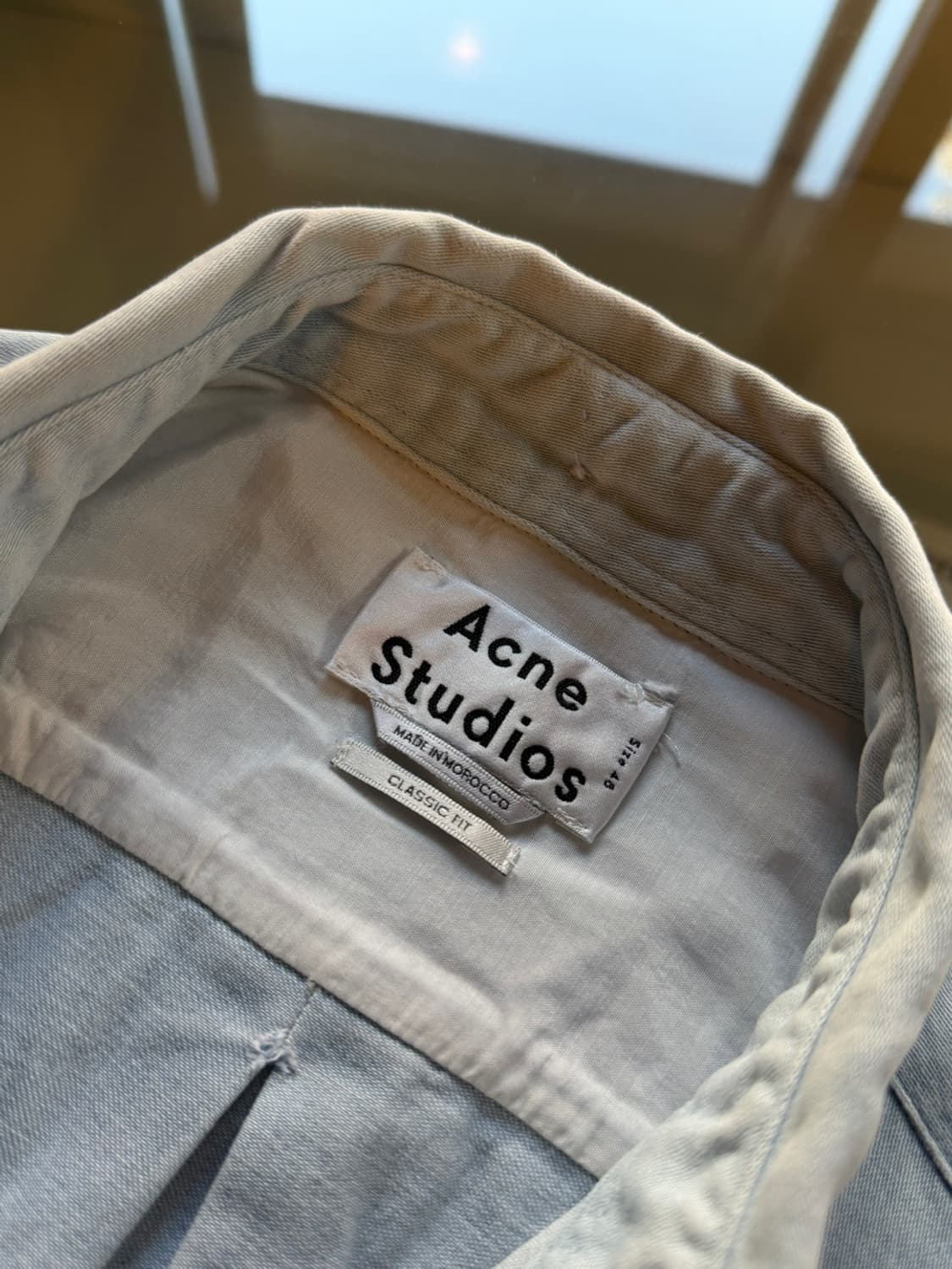 아크네 스튜디오 데님 버튼다운 셔츠 100 상품이미지7