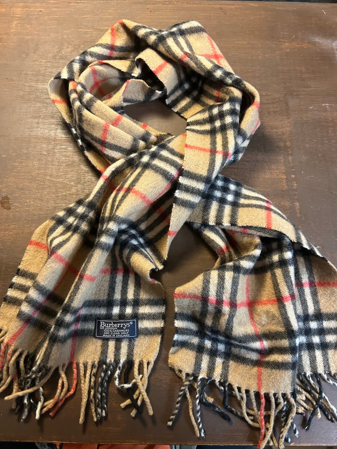 빈티지 버버리 캐시미어 머플러 상품이미지1