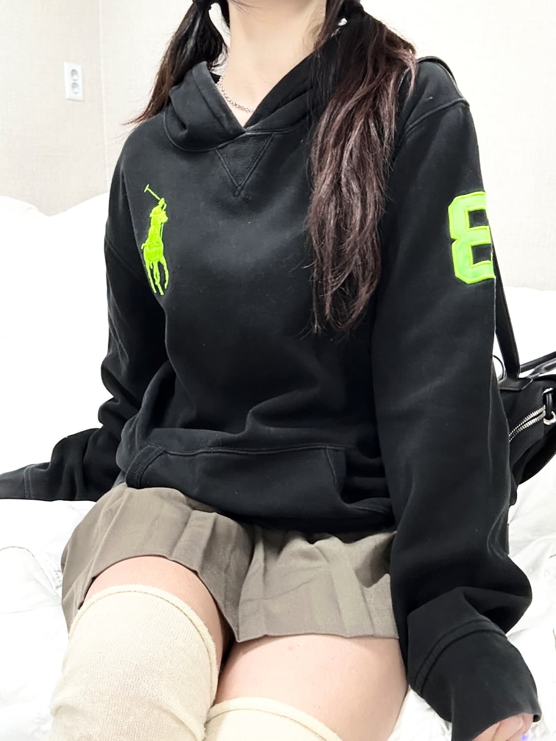 폴로 빅포니 블랙 후드 상품이미지4