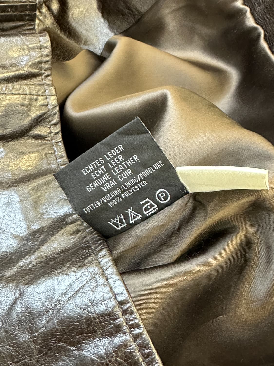 휴고 보스 싱글 레더 집업 자켓 상품이미지8