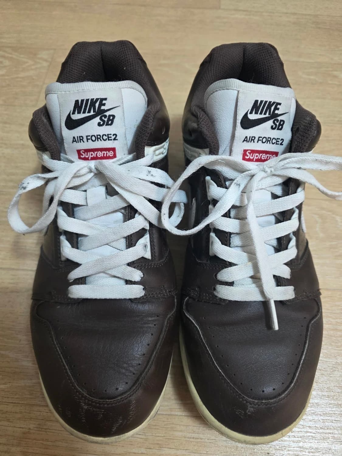 [265] 나이키 SB 에어 포스 2 로우 x 슈프림 바로크 브라운 상품이미지2