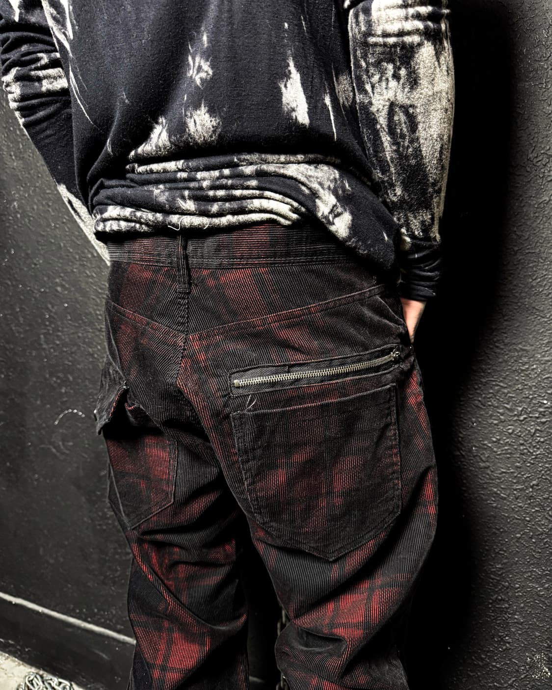 Red Tartan Zip Detail Pants 상품이미지5