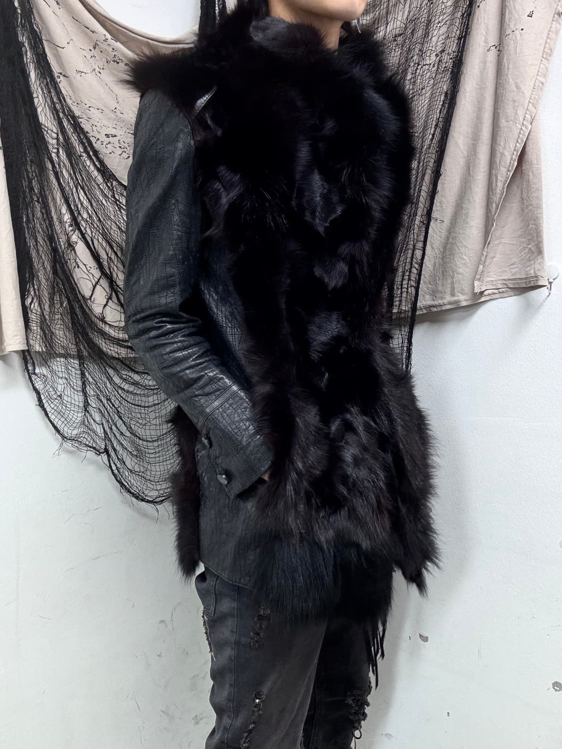 [VKEI] Fur Trimming SheepSkin Coat Jacke 상품이미지6