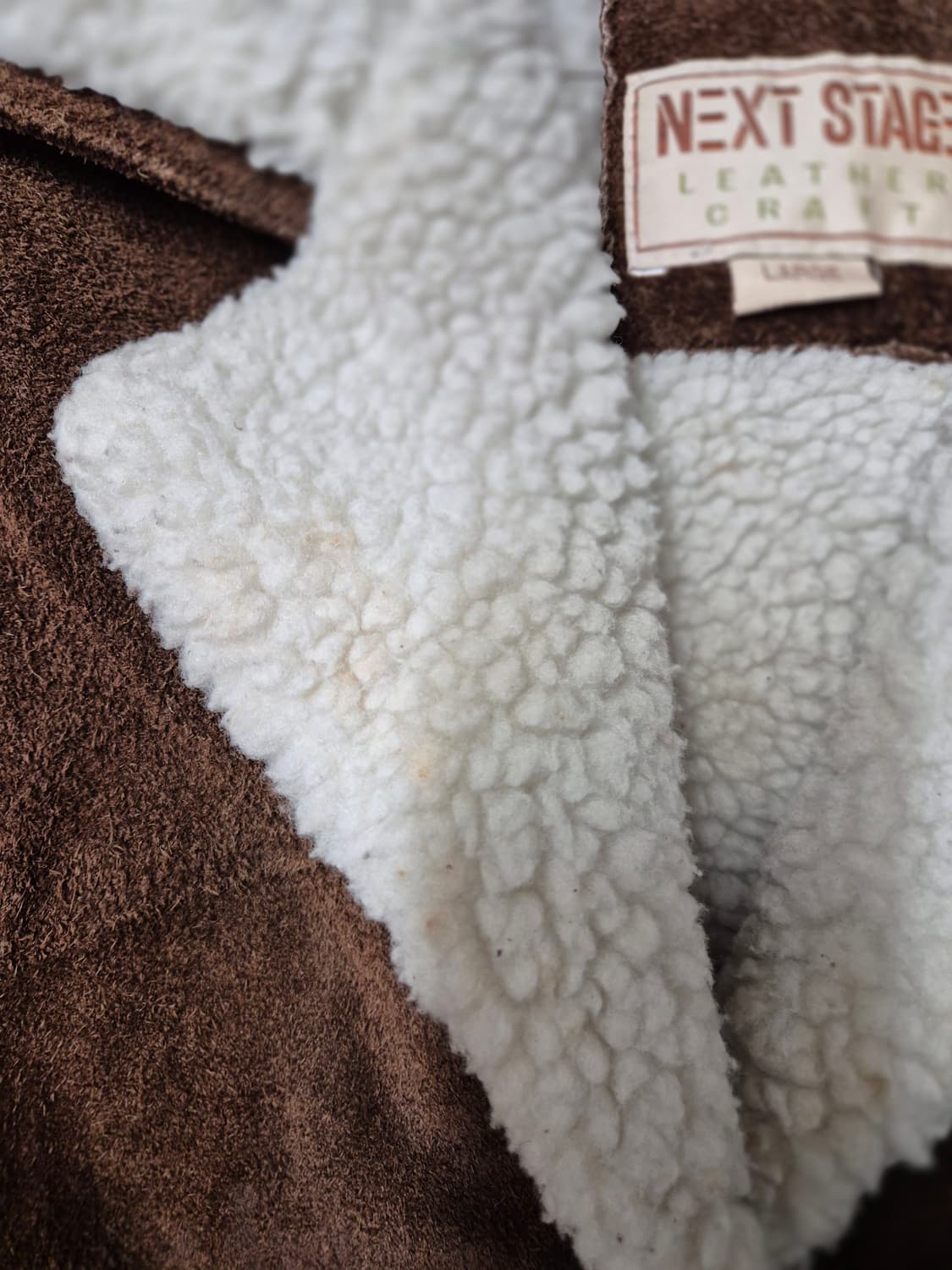 소가죽 스웨이드 셰르파 자켓 상품이미지4