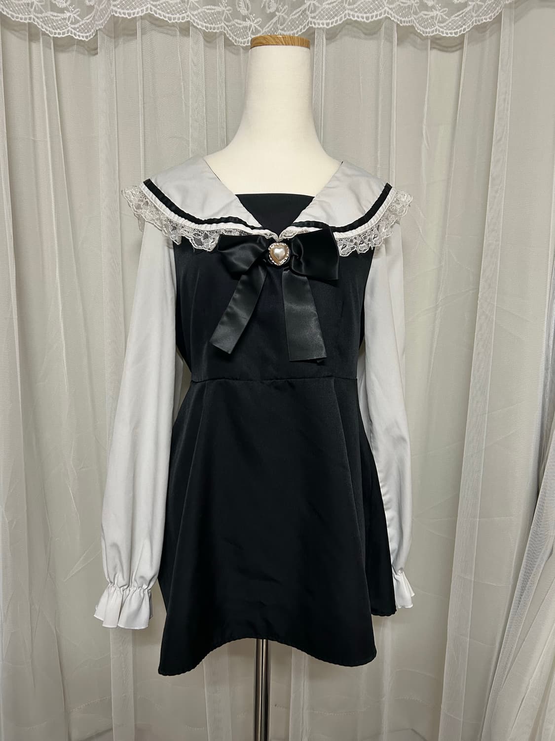 바디라인깔 로리타 로걀 로맨틱 리본 블라우스 상품이미지1