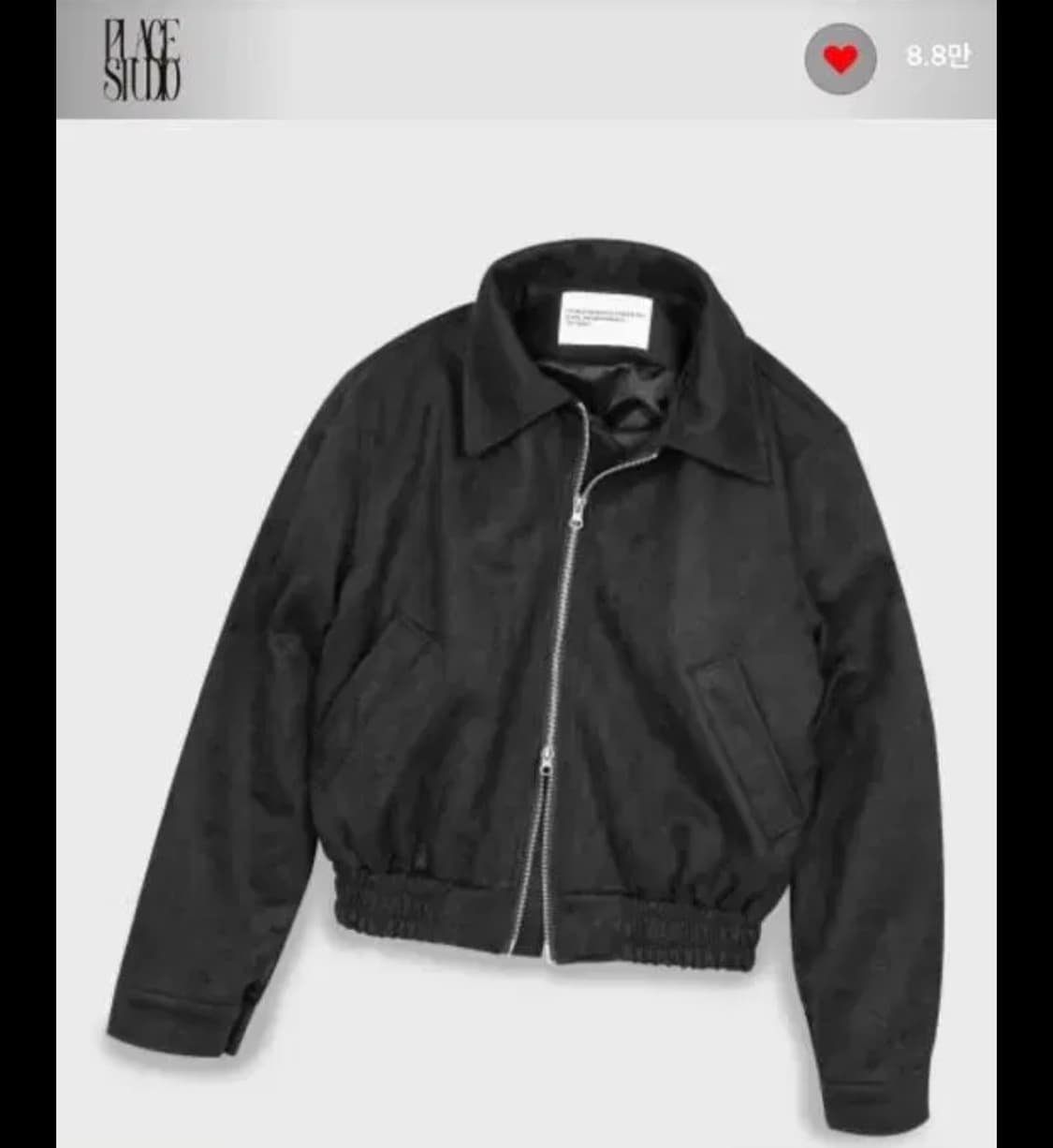 플레이스스튜디오 비건 레더 오버핏 블루종 [블랙] 상품이미지1