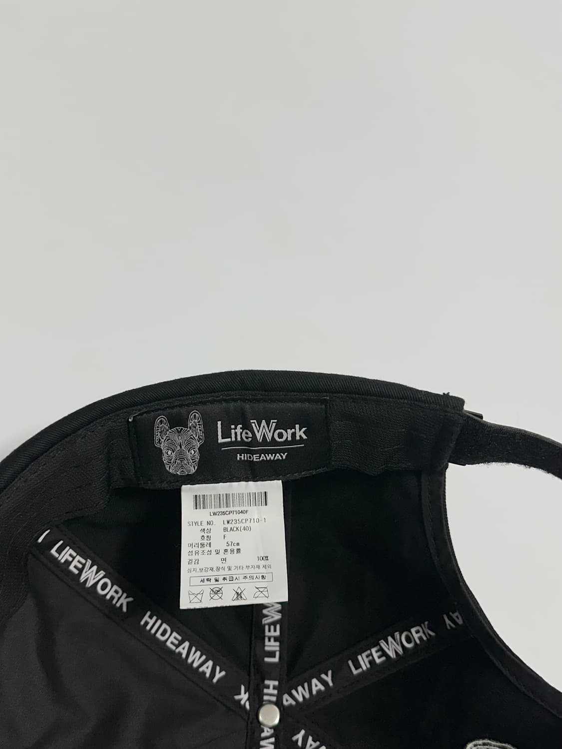 라이프워크 금속라독 블랙 와치캡 상품이미지9