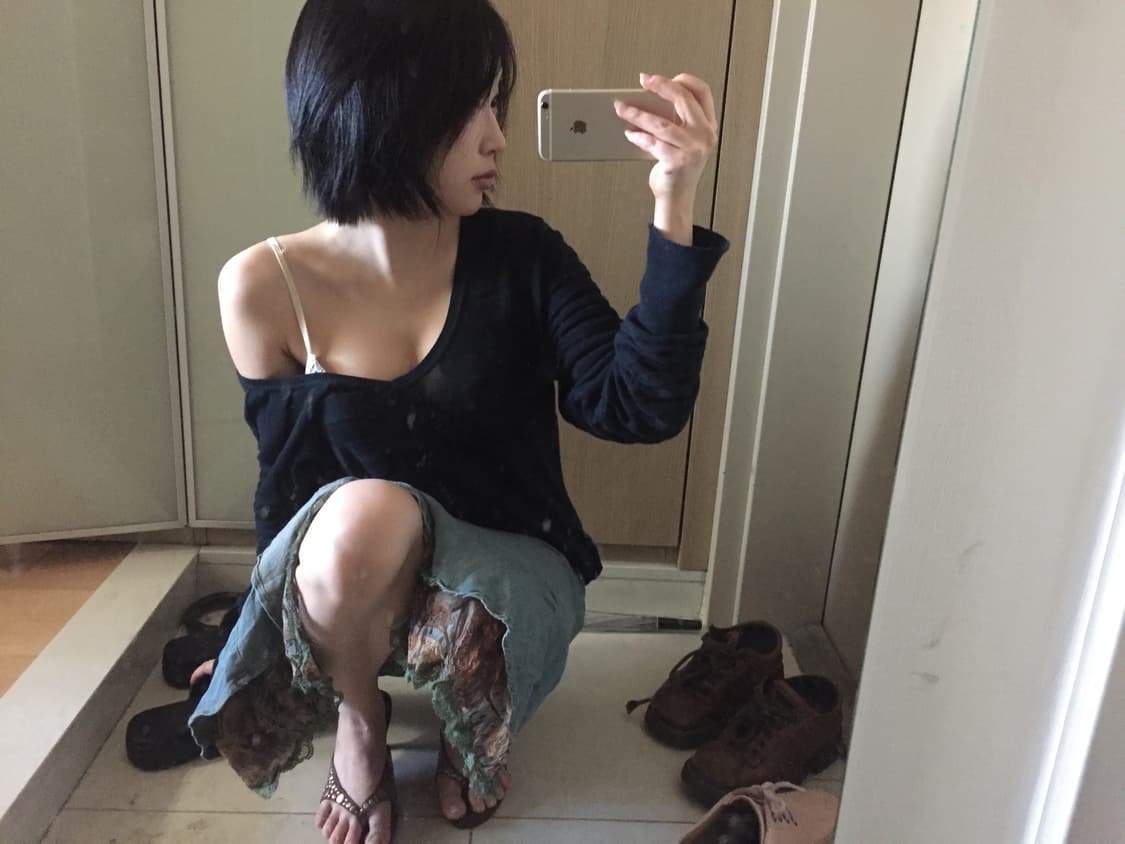 빈티지 워싱데님스커트 상품이미지7