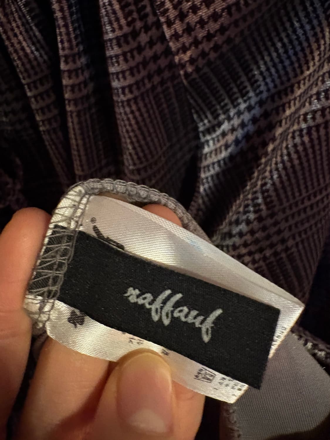 Raffauf 체크 블라우스 55사이즈 상품이미지3