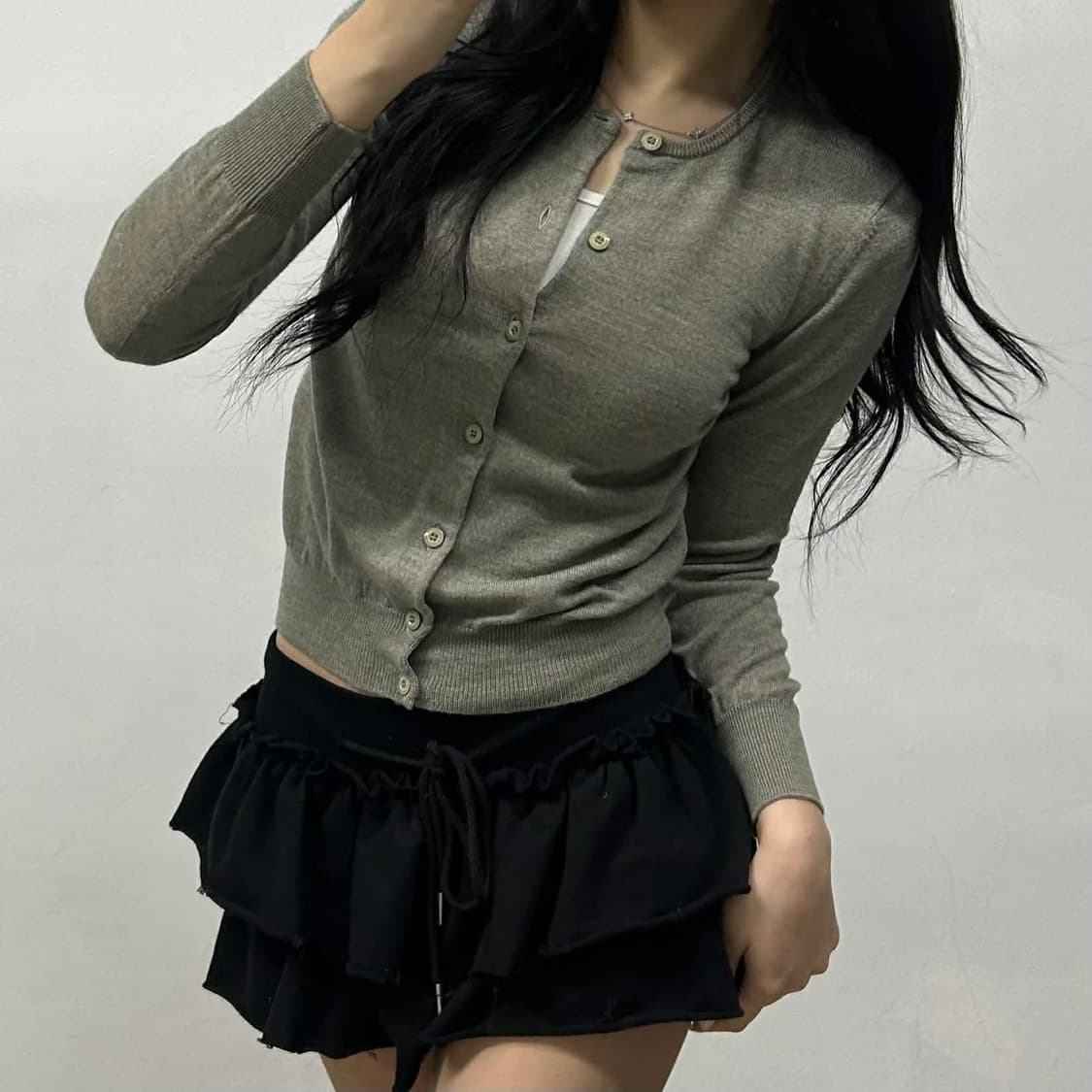 버버리 블루라벨 90s 아카이브 울 니트 가디건(M) 상품이미지2