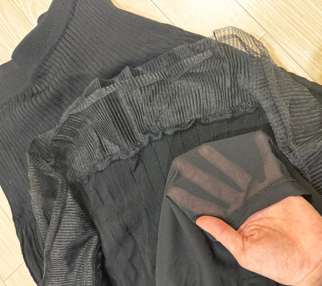 44 55 텍달린 새상품 미샤 정가50만 니트 레이스 스커트 치마 마인 상품이미지8