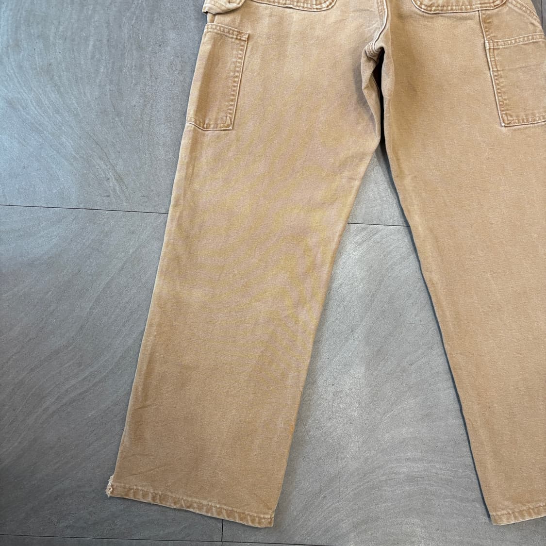 칼하트 오리지널 브라운 싱글니 카펜터 팬츠 상품이미지3