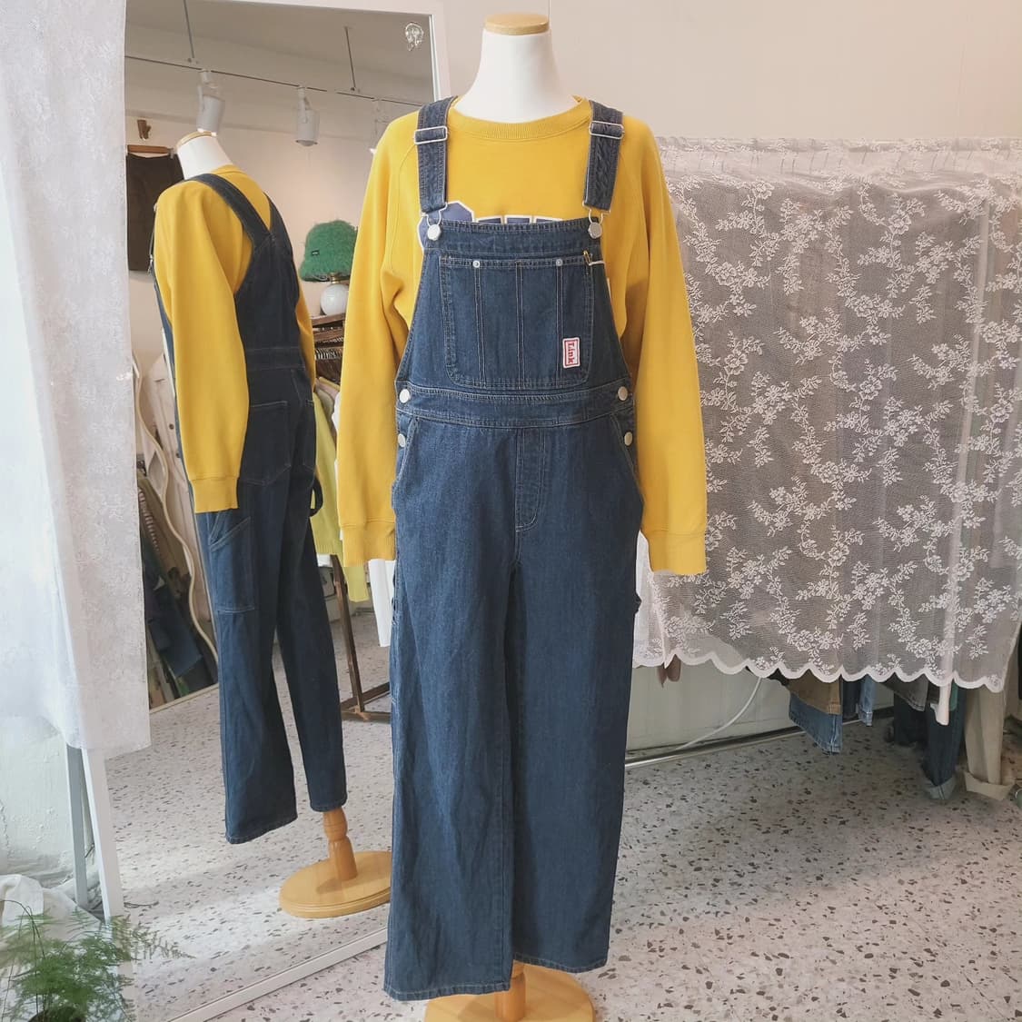 Palepale 진청 오버롤 팬츠 상품이미지8