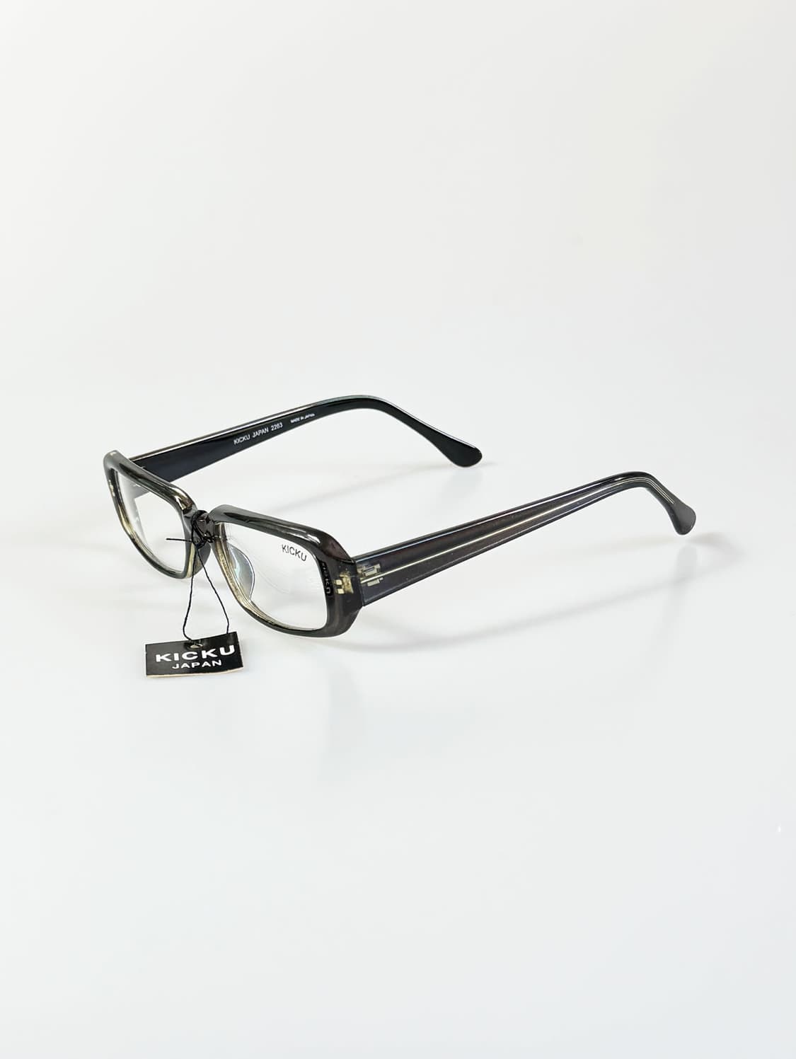 90s KICKU JAPAN 뿔테 셀룰로이드 스퀘어 빈티지 안경 상품이미지3