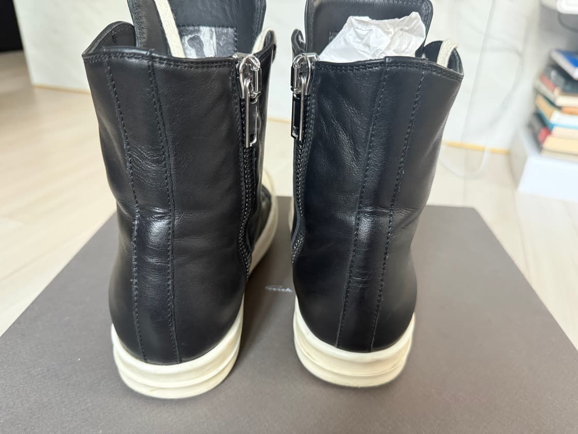 [Rick Owens] 릭오웬스 메인라인 하이탑 라몬즈 (Black) 상품이미지3