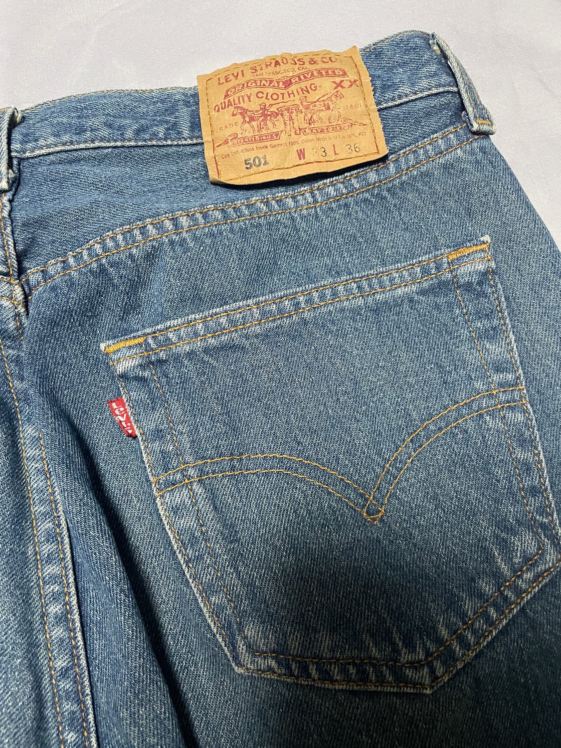 90s 리바이스 501 usa 빈티지 데님33 상품이미지3