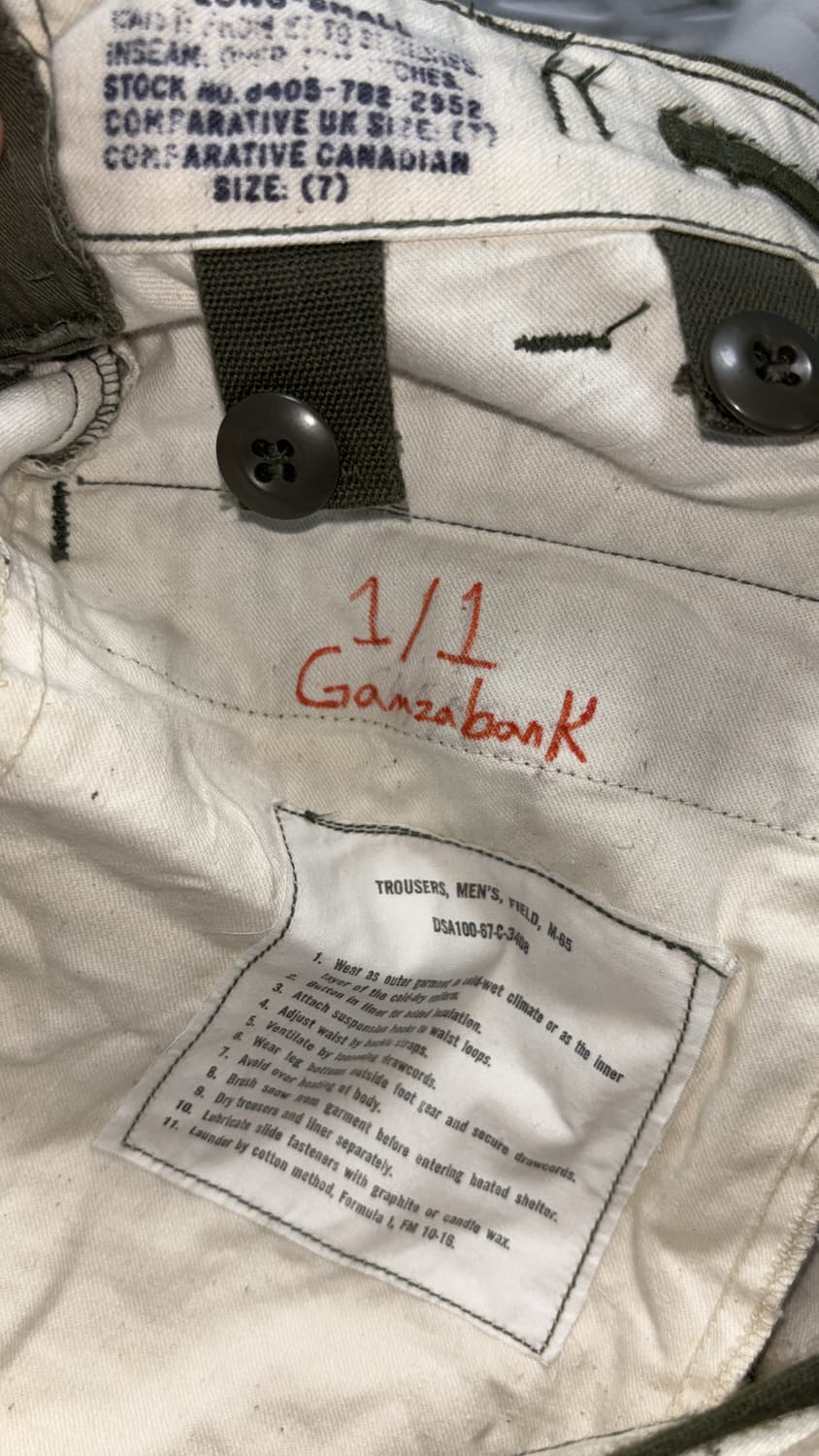 60s custom m65 field pants 상품이미지9