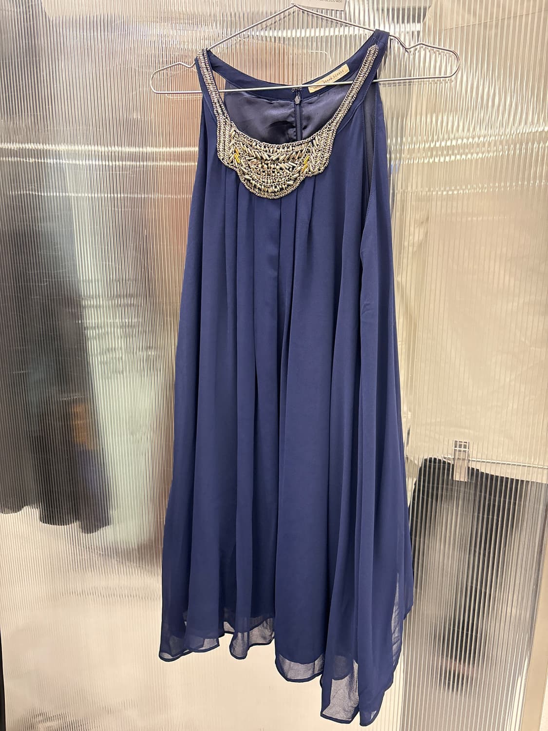 빈티지 넥큐빅 미디원피스 상품이미지1