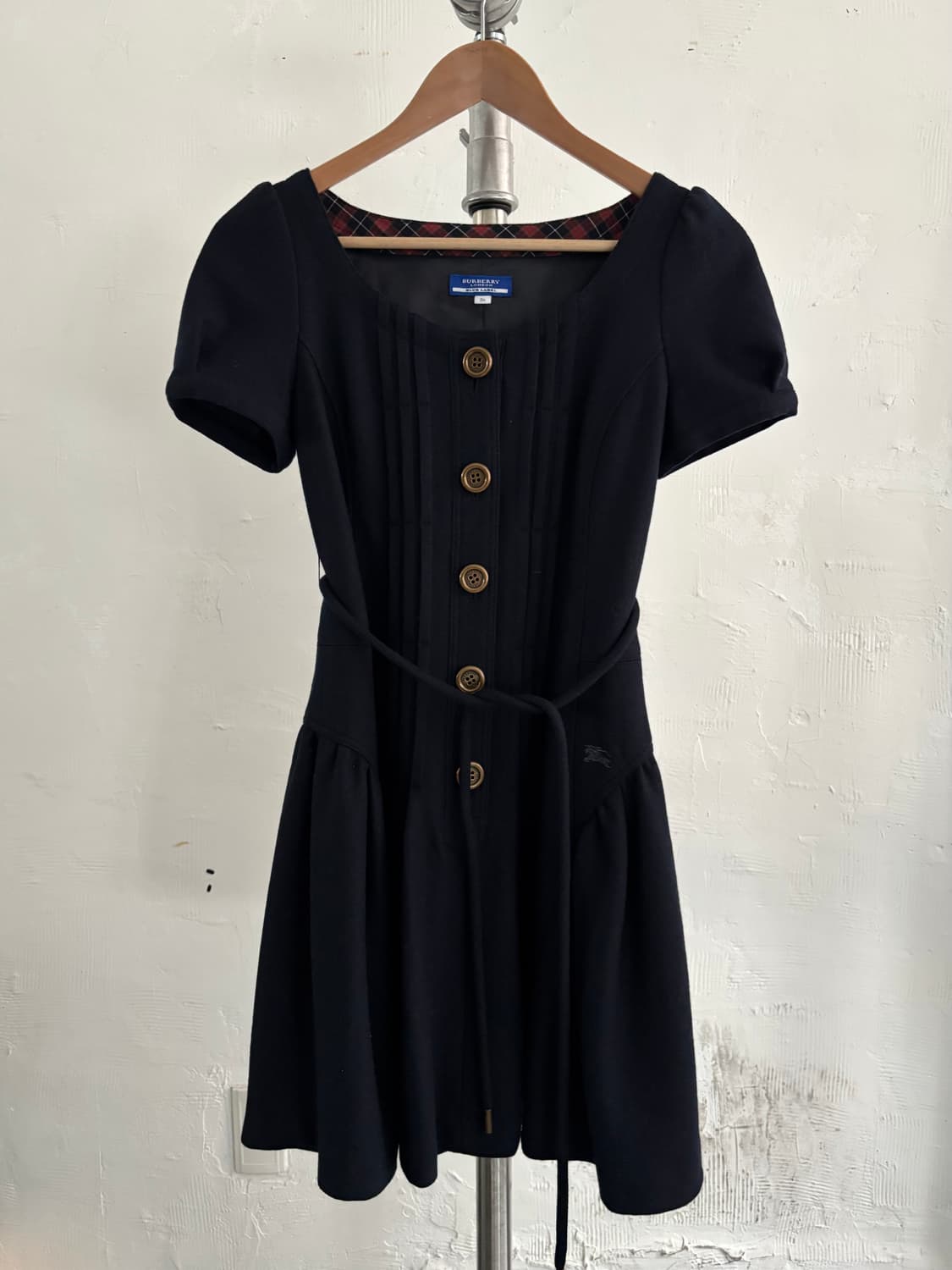 Burberry 버버리 블루라벨 네이비 버튼 원피스 상품이미지4