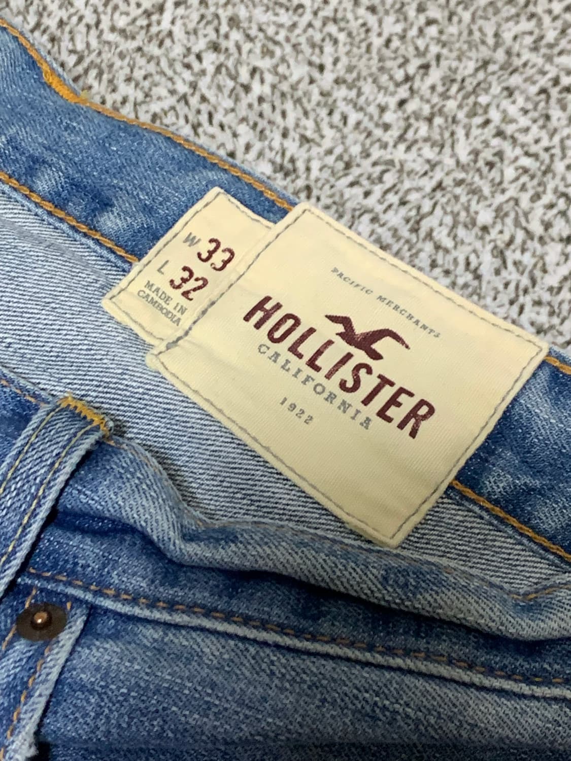 홀리스터 남성 청바지 W33 L32 상품이미지3