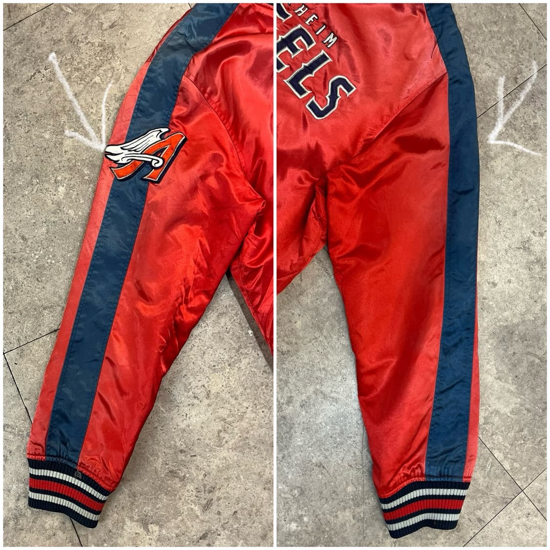 엠엘비 LA에인절스 바시티 자켓 레드 100 #csz2594 상품이미지6