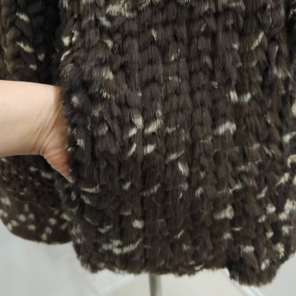 실크100% 래빗퍼 리버시블 양면 자켓 아우터 상품이미지9