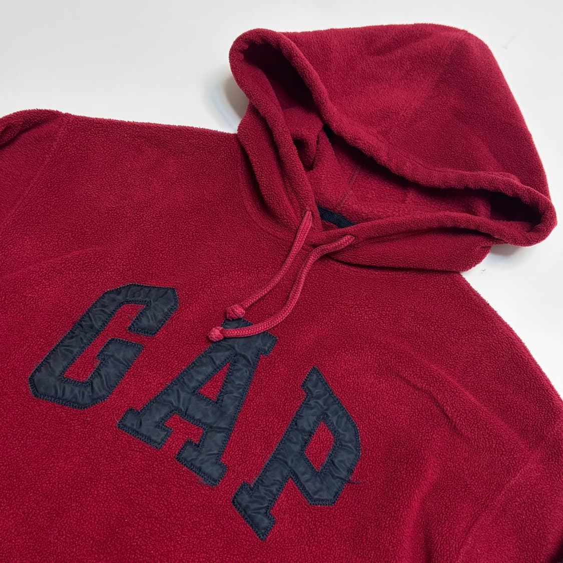 GAP 갭 플리스 후리스 후드티 후드 버건디 레드 상품이미지3
