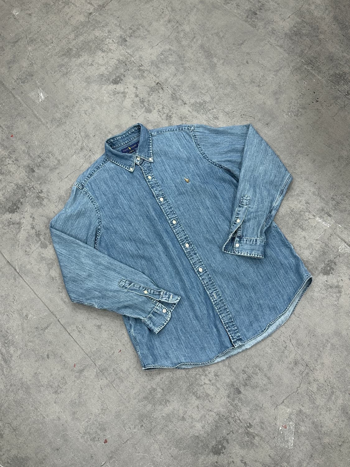 폴로 랄프로렌 멀티포니 중청 데님 셔츠 상품이미지1