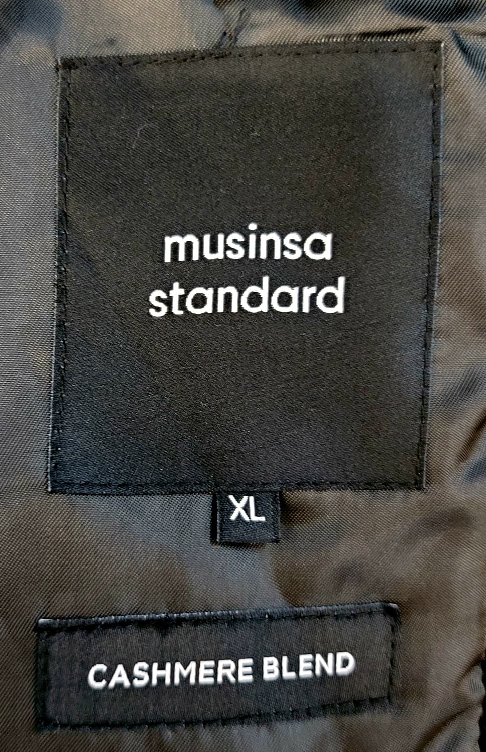 [105~110] 무신사스탠다드(무탠다드) 캐시미어 롱코트 판매 상품이미지6