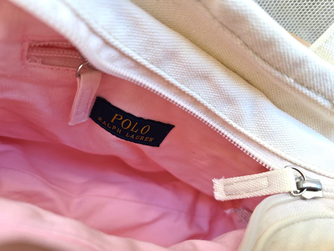 폴로 랄프로렌 스몰 캔버스 도트백 상품이미지5