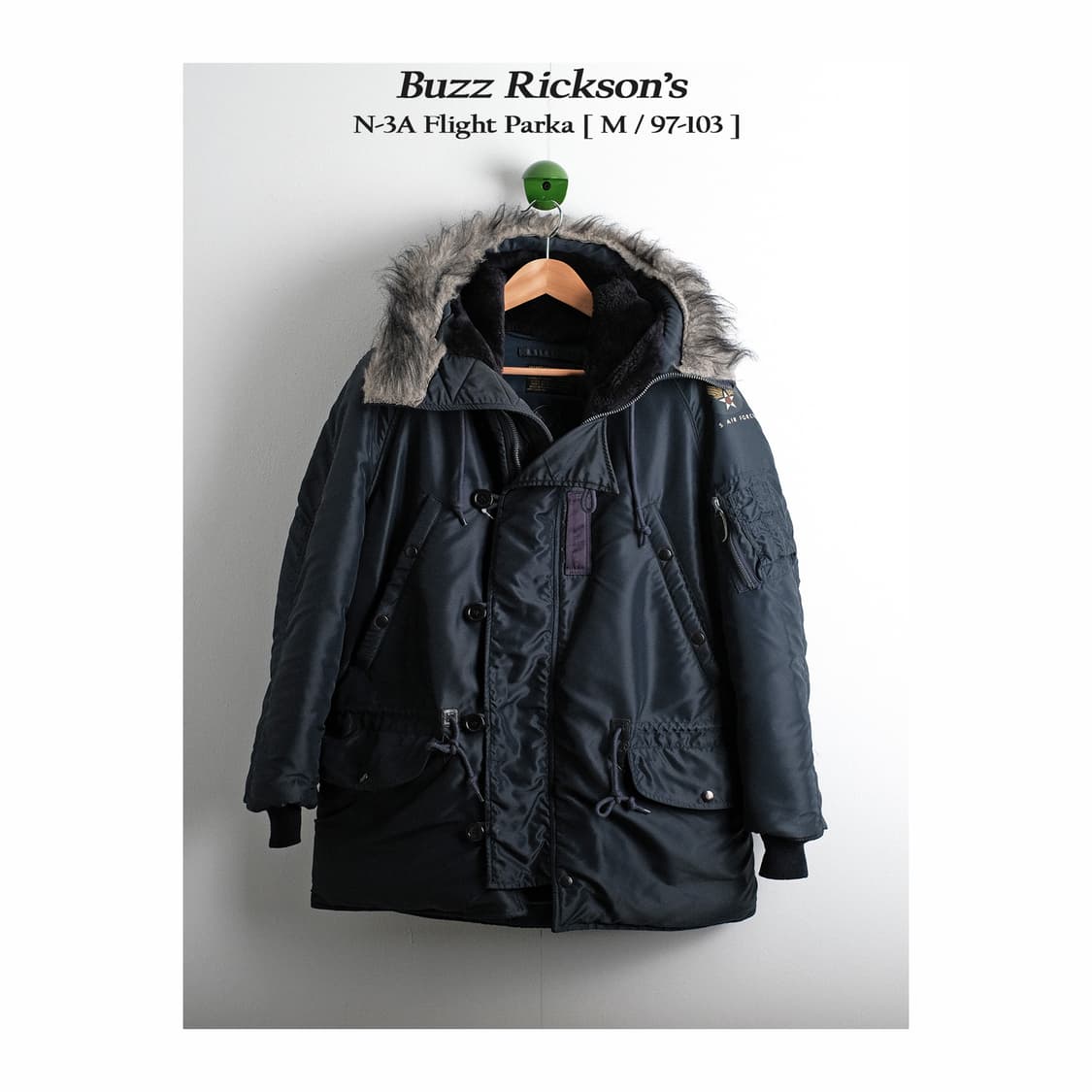 버즈릭슨 초기형 N-3A M사이즈 에어포스 블루 상품이미지1