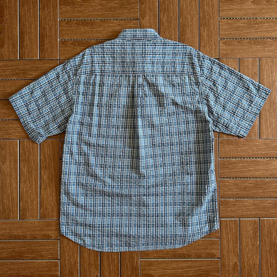 Ryo pocket check cotton 1/2 shirts 상품이미지2