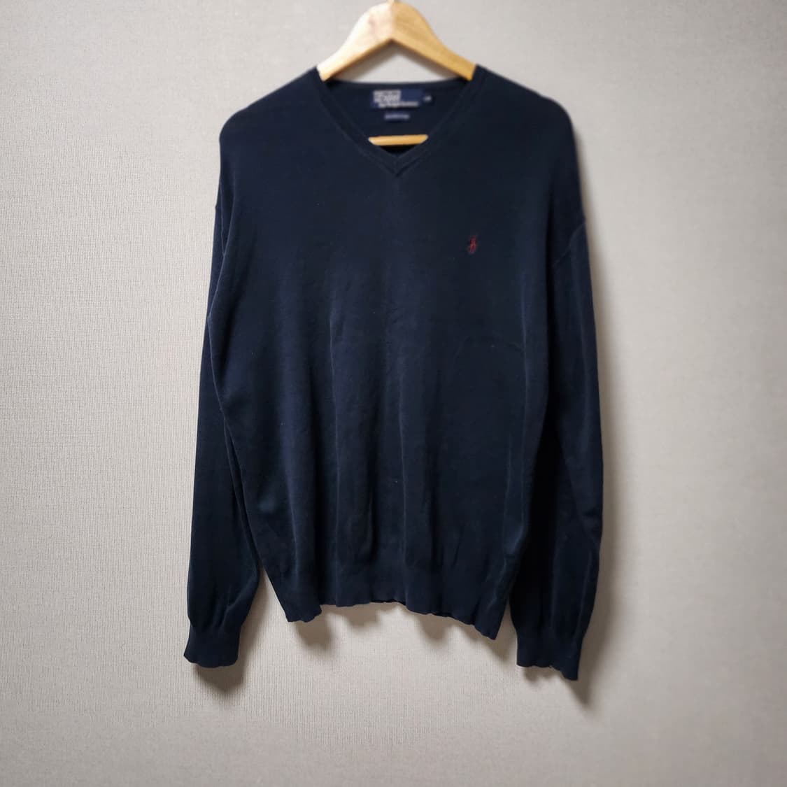 [100] 폴로 랄프로렌 네이비 V넥 니트 상품이미지1