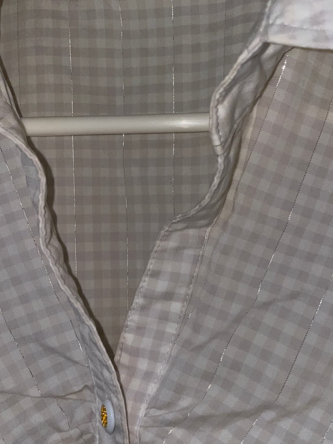 Shirring gingham blouse  상품이미지3