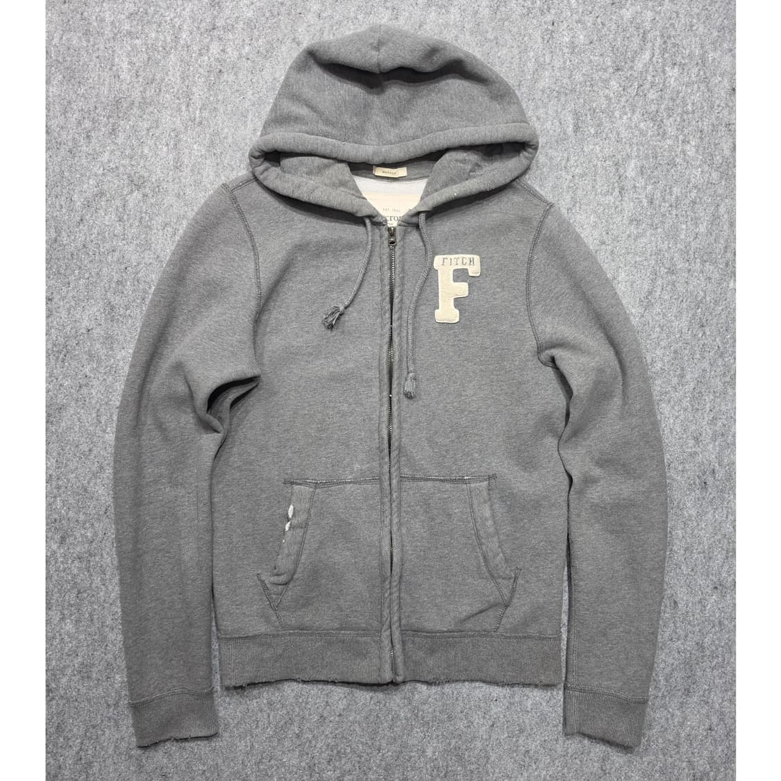 아베크롬비 F로고 패치 빈티지 Y2K 후드집업 M 상품이미지1