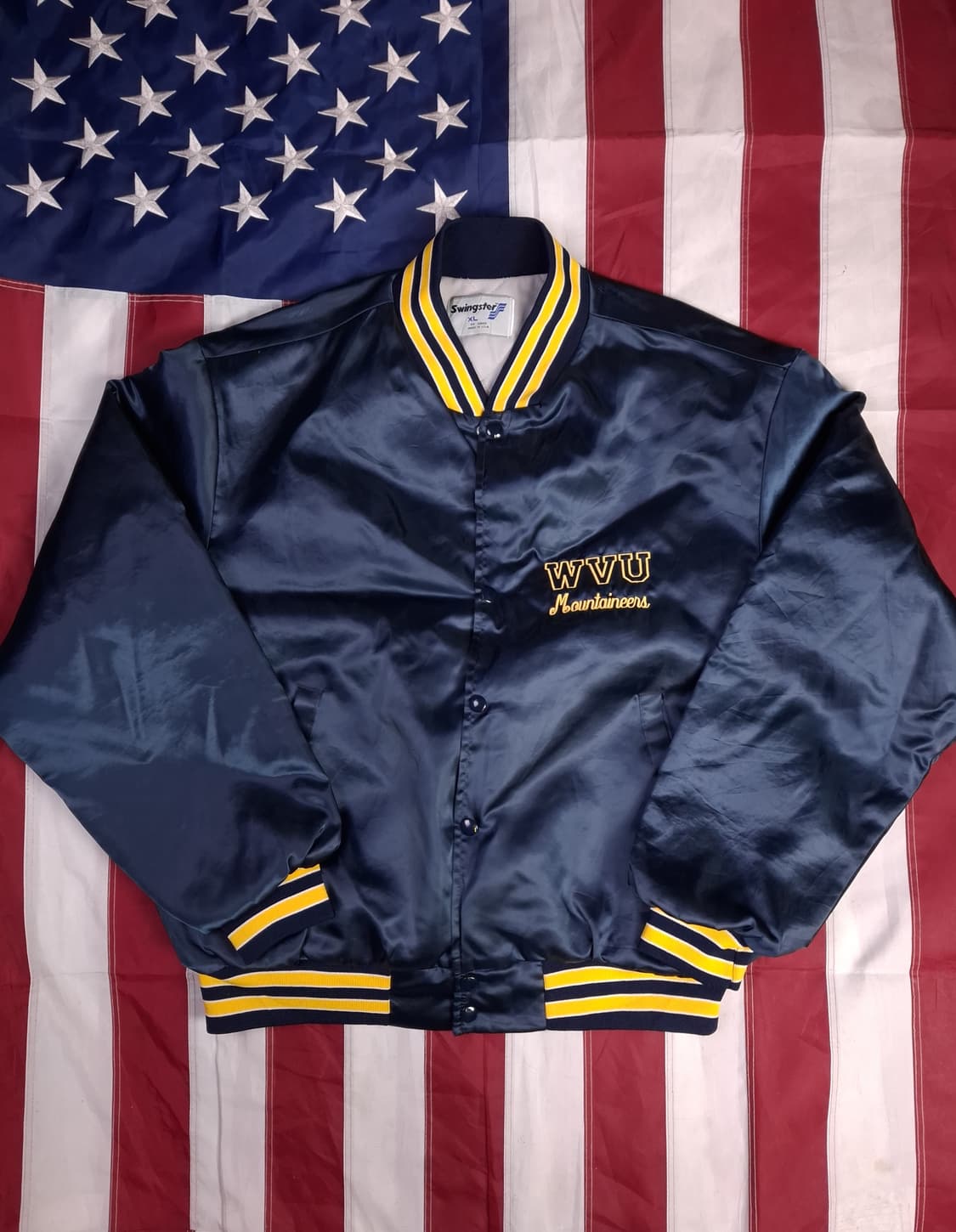 특A 90's 미국제조 스윙스터 새틴 바시티 자켓 상품이미지3