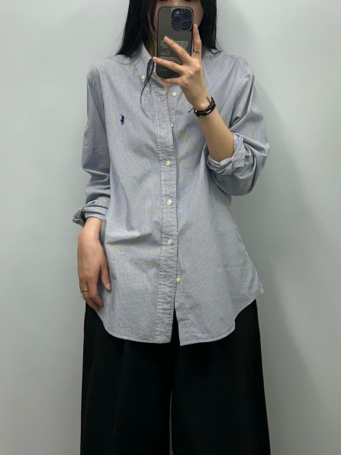 폴로 랄프로렌 잔체크 옥스포드 셔츠 상품이미지1