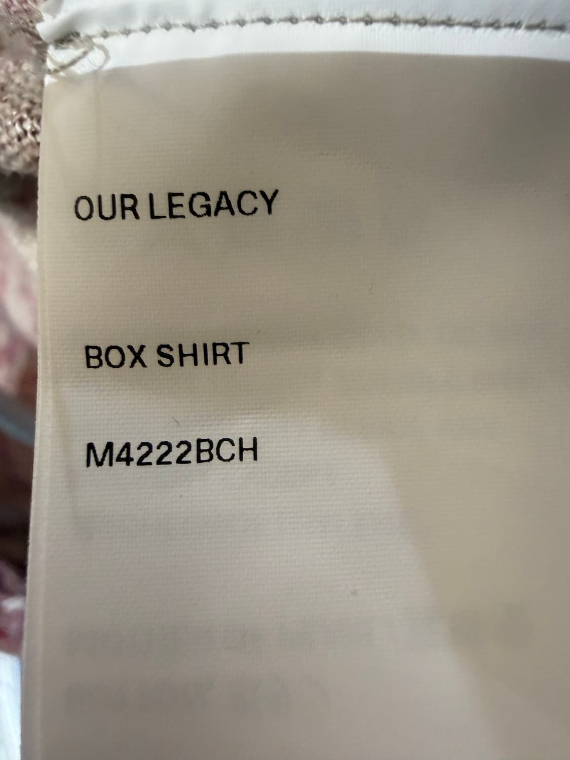 아워레가시 패턴 셔츠  상품이미지5