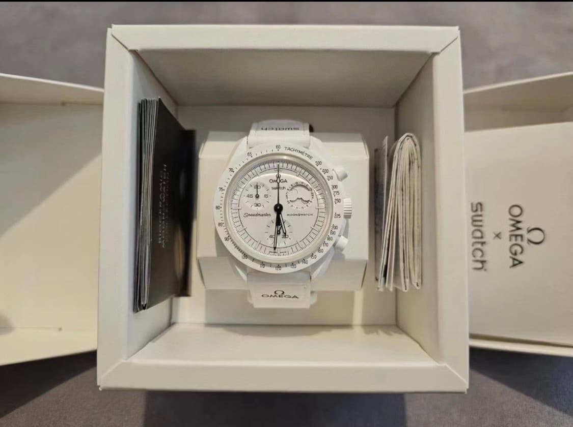 스와치 x 오메가 x 스누피 바이오세라믹 문스와치 미션 투 더 문페이스 상품이미지6
