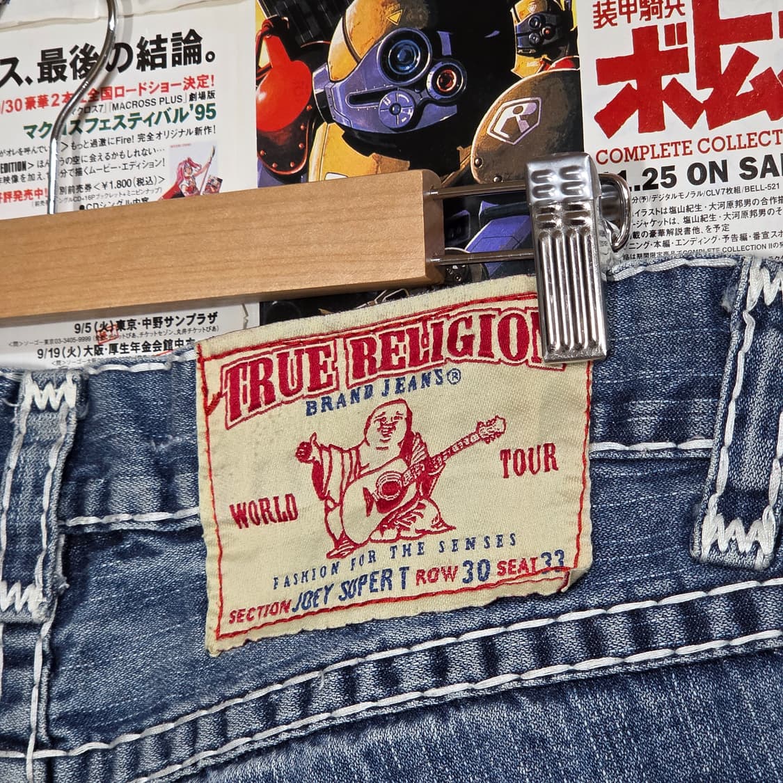 트루릴리전 조이 슈퍼티 데미지 부츠컷 팬츠 상품이미지4