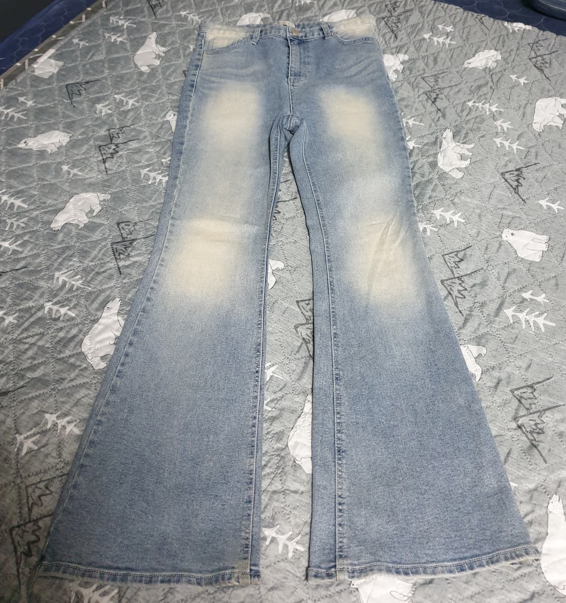 OOT 빈티지 워싱 슬림핏 바디쉐이퍼 부츠컷 데님팬츠 (L) 상품이미지1