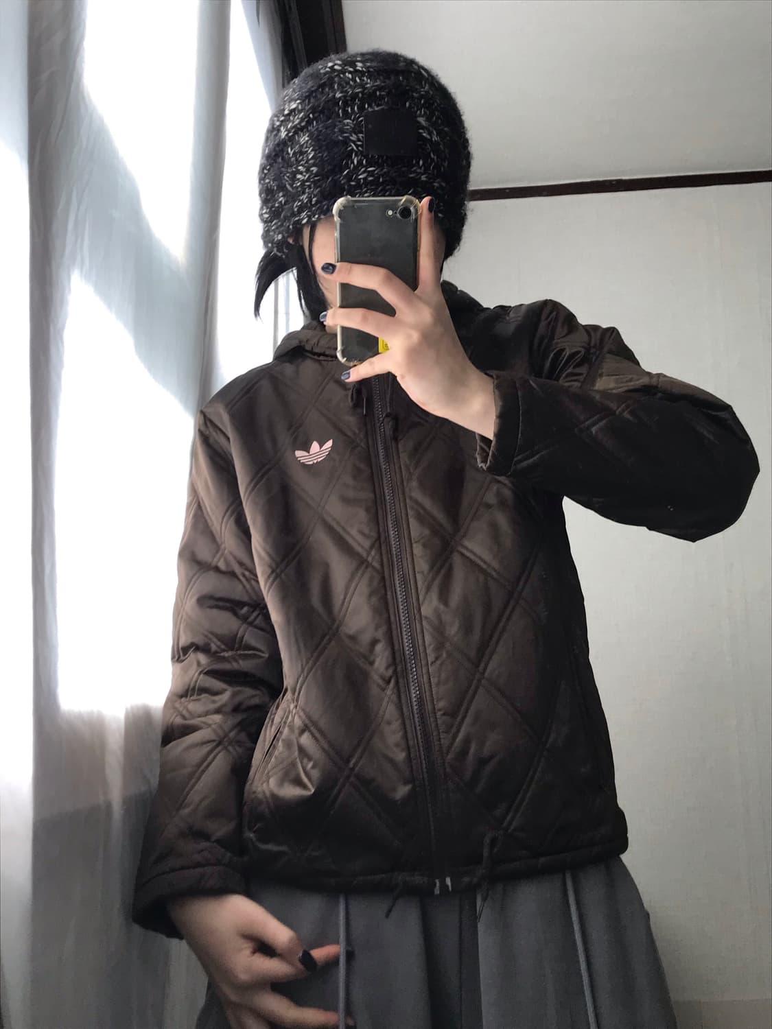 아디다스 브라운 후드 패딩 상품이미지6