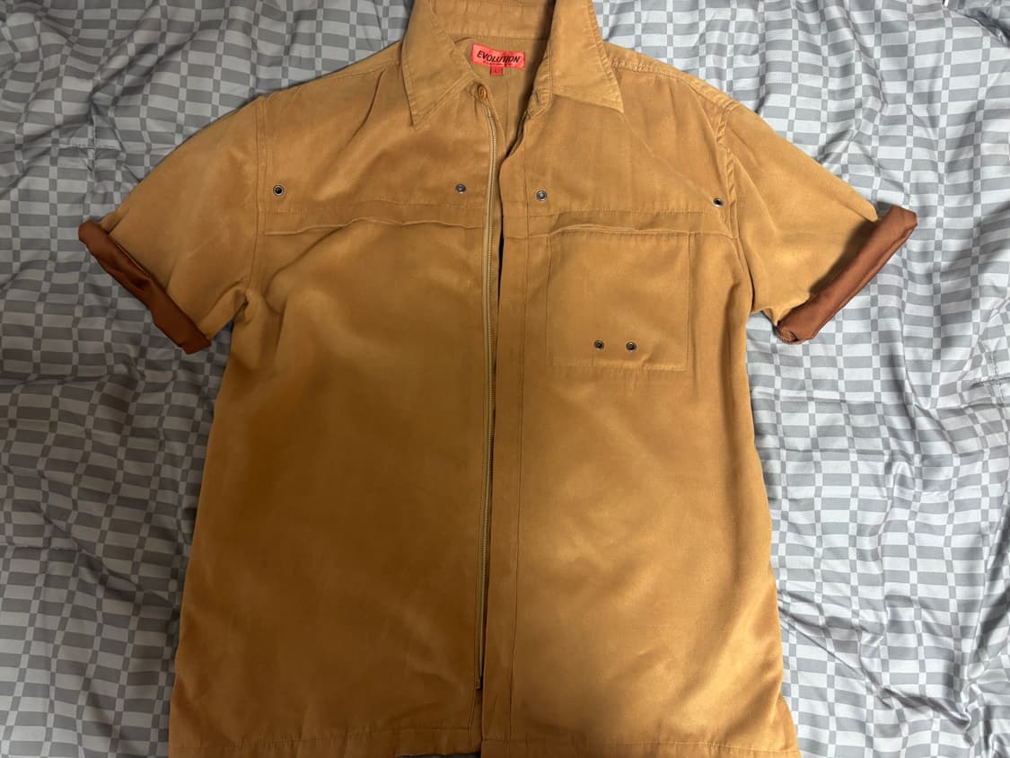 스웨이드 반팔 셔츠 상품이미지2