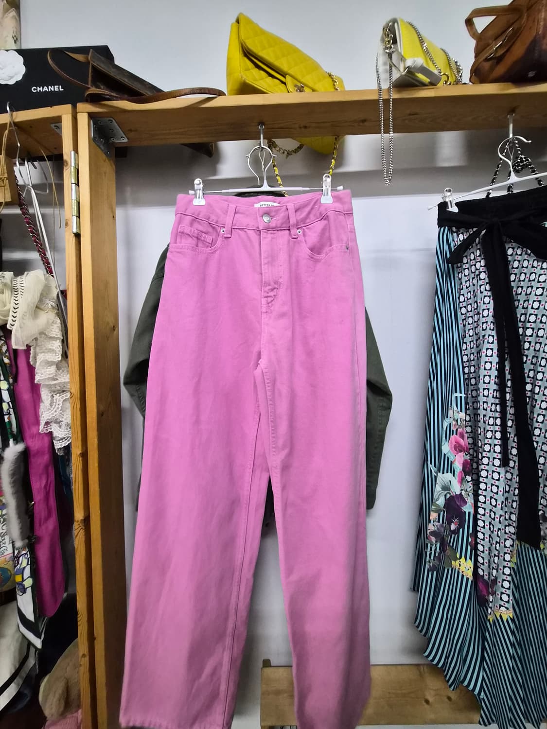 디젤 자수와팬 빈티지 워싱 야상.better 핑크데님 상품이미지7