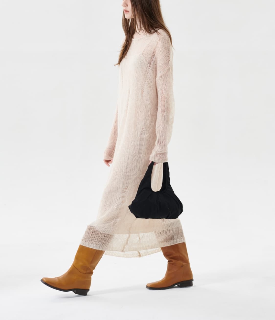 오타이 러슬링 핸드 백 블랙 상품이미지2