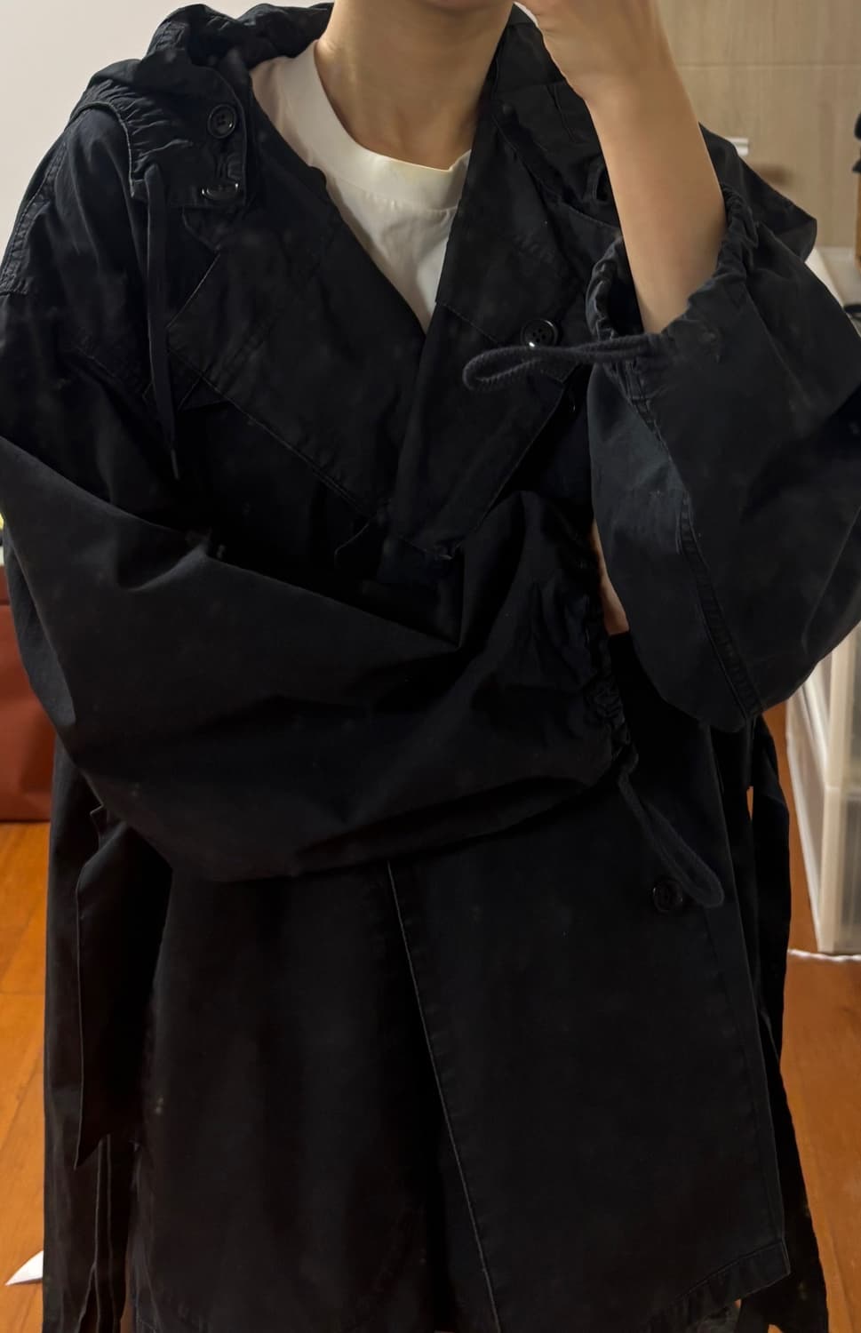 주카 Zucca 블랙 야상 자켓 상품이미지2