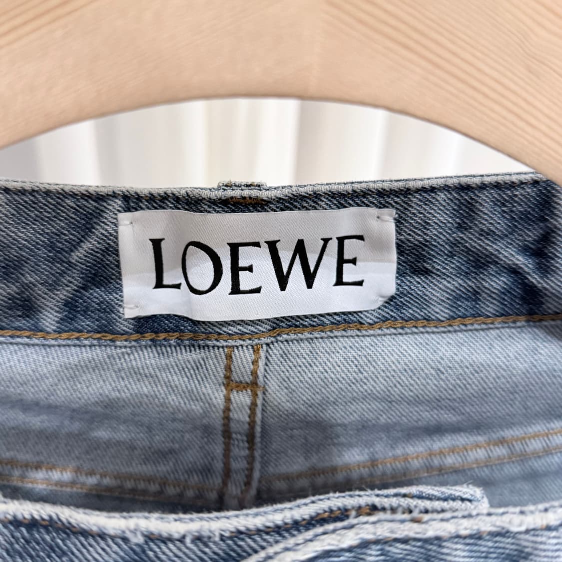 (A+/46) / 로에베 데님 아나그램 배기 데님 진 블루 상품이미지3