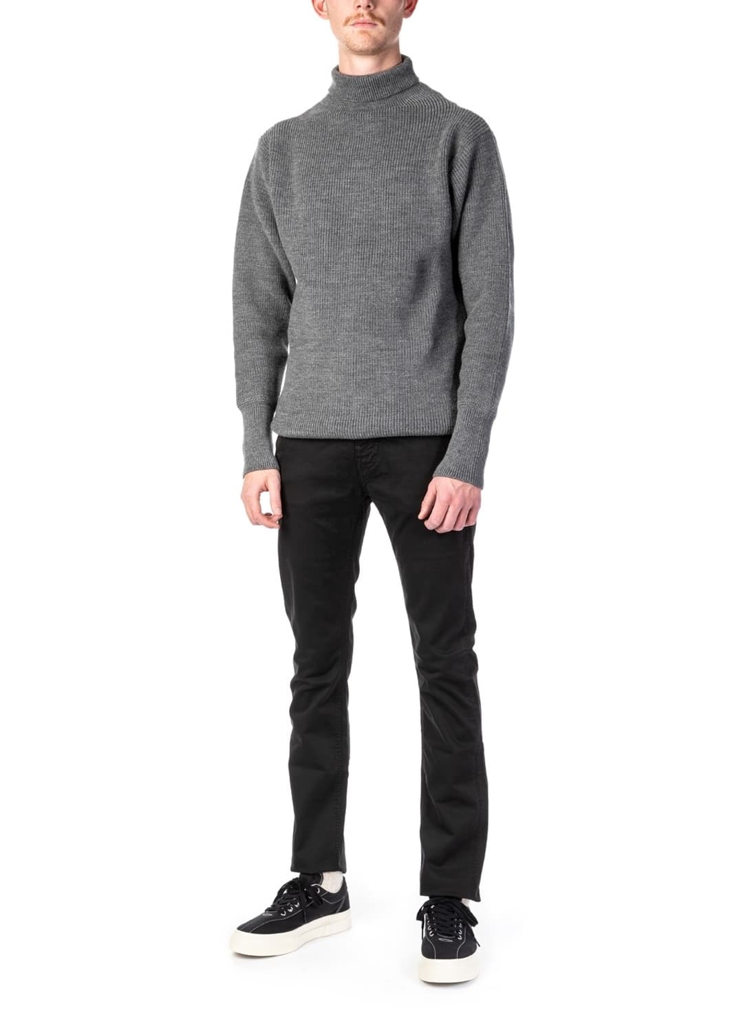 안데르센 안데르센 남성 그레이 터틀넥 니트 85%  상품이미지4